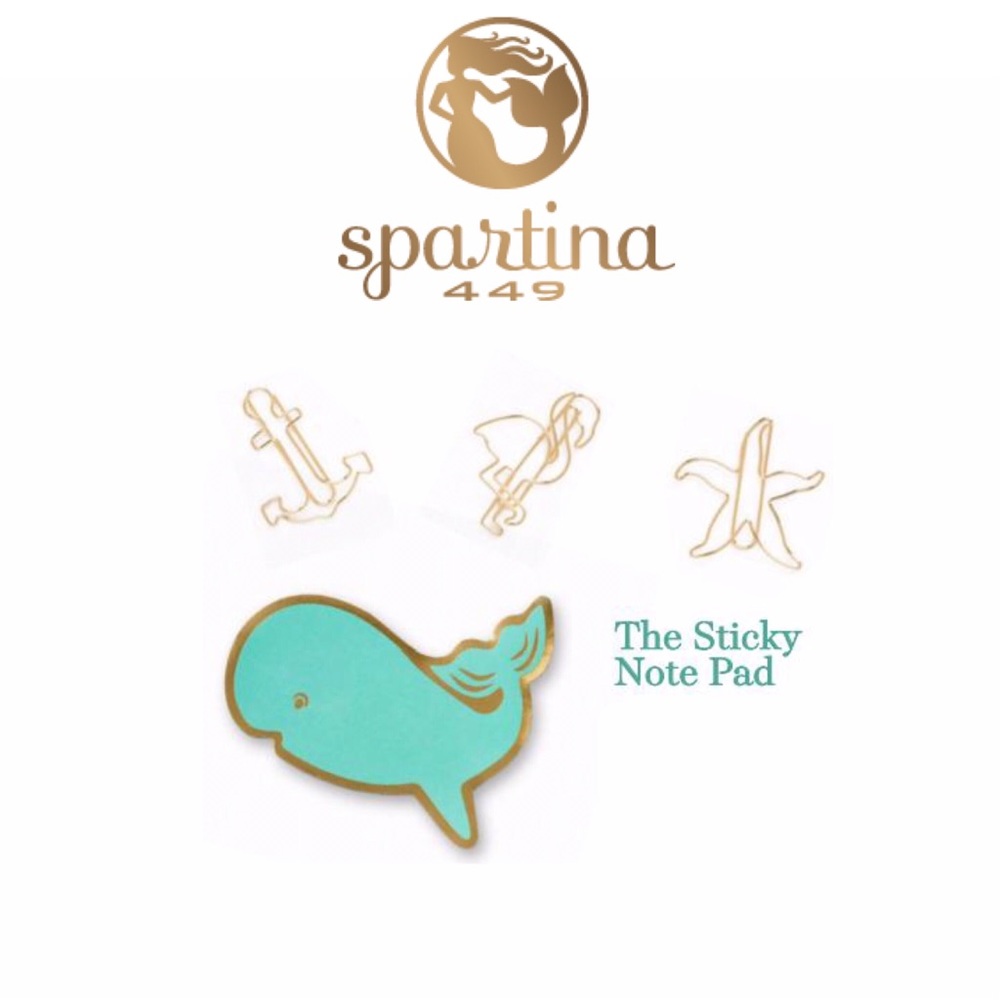 Spartina 449 Whale Sticky Notes